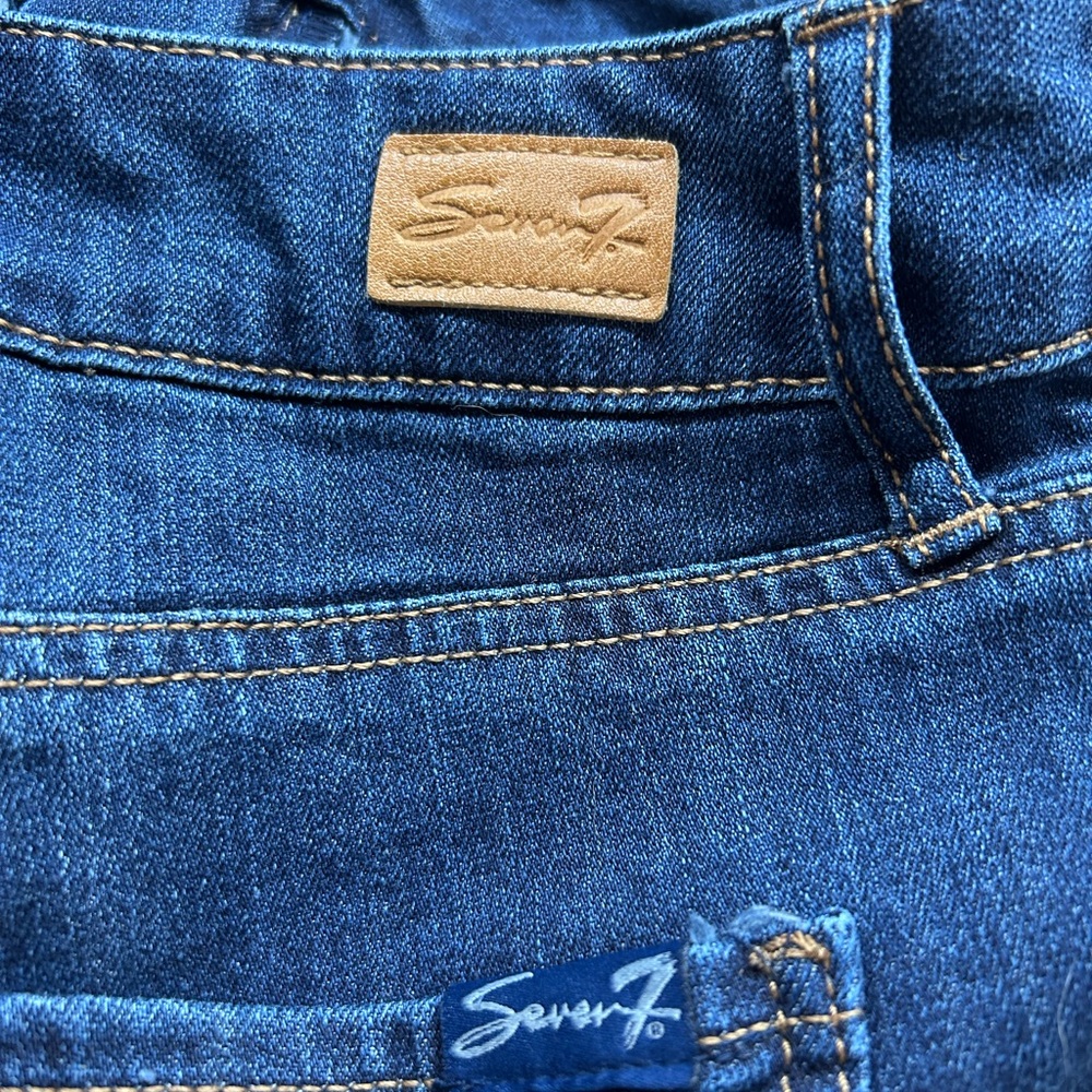 Seven7 Dark Blue Straight Leg Jeans - Picture 6 of 6